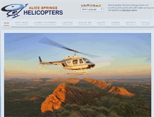 Tablet Screenshot of alicespringshelicopters.com.au